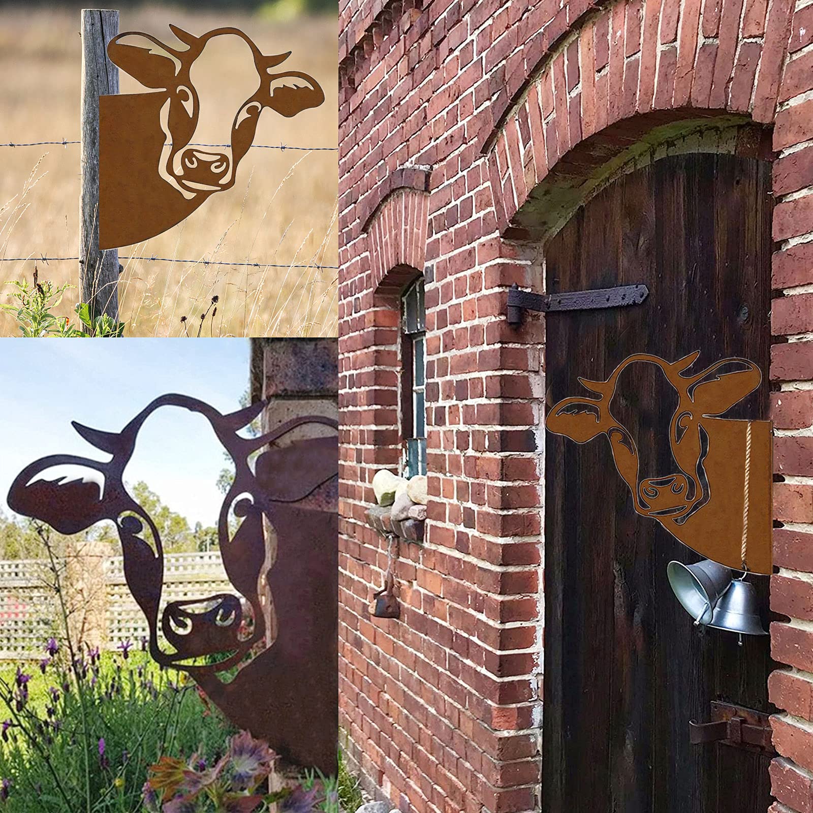 Rostikal Teckel 60 cm, tuindecoratie voor buiten, weerbestendig, balkondecoratie van metaal met natuurlijke roestlook, ideale hondenfiguren in roest, decoratie voor tuin, balkon en terras