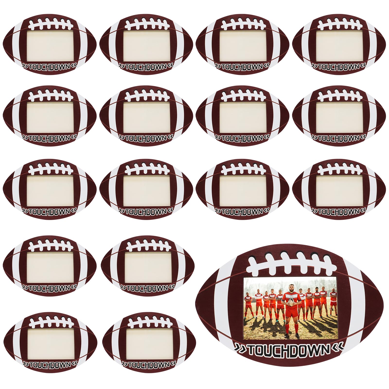 Cadre photo en bois lot de 16 pour souvenirs de sport 10x15 cm