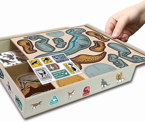 Miniatura 3 de Tara Toys Jurassic World Dominion Wood Dinosaur Activity - Rompecabezas de construcción para niños - Juego de juguetes de madera para niños a partir