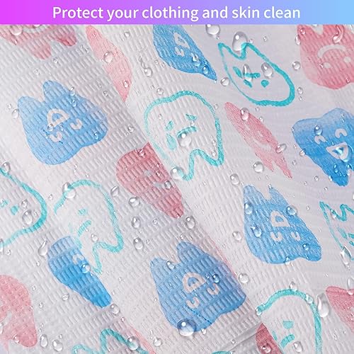 Miniatura 6 de Annhua Babero dental, desechables, impermeables, 60 unidades, baberos de tatuaje, baberos para pacientes, servilletas dentales de papel de 3 capas