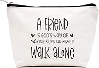 Vista 19 de LIBIHUA Bolsa de maquillaje para mujer, bolsa de cosméticos regalos para ella, bolsa de viaje femenina, Beige natural, 283-a mi increíble tía futura