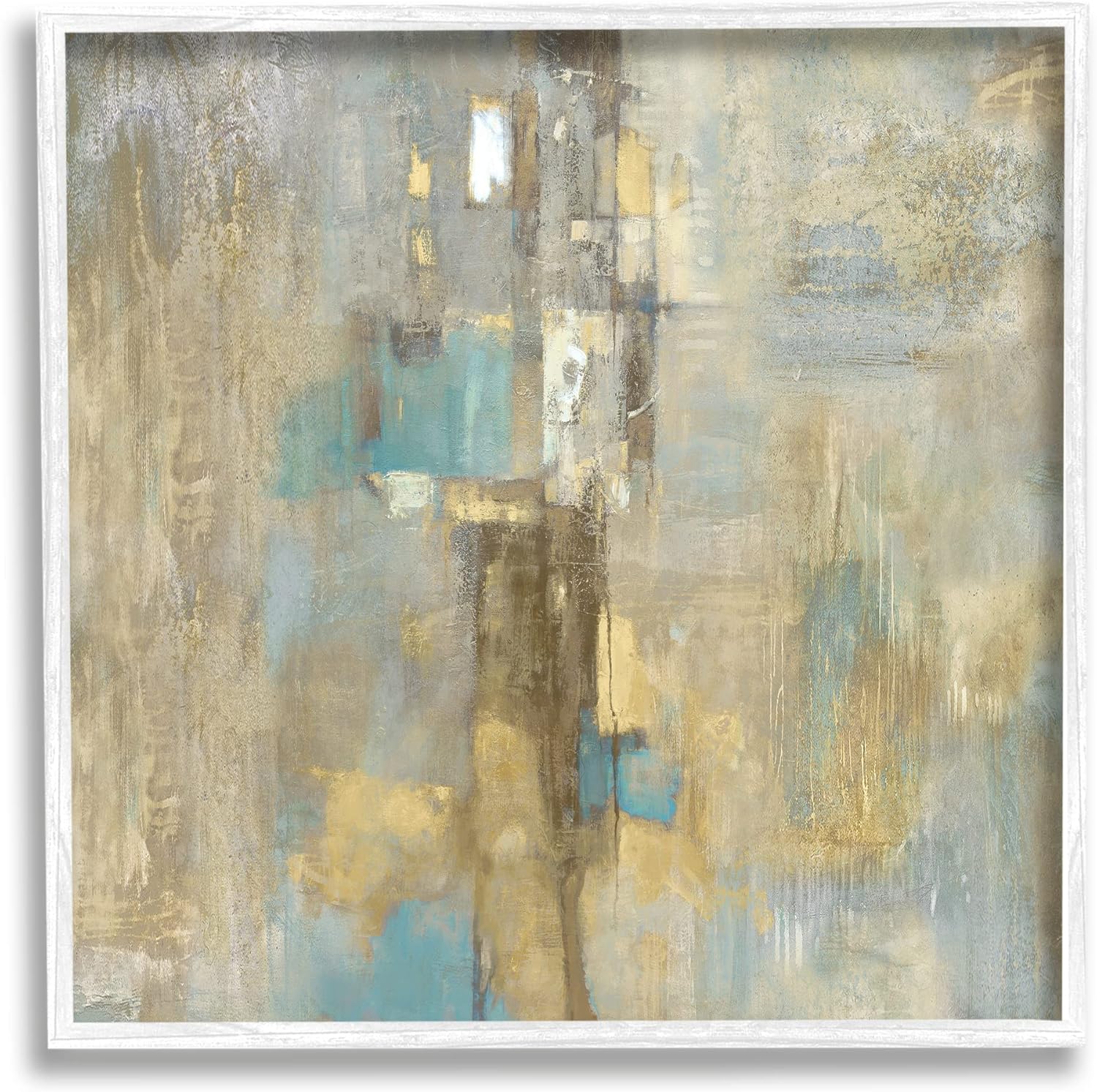 Stupell Industries Modern Shapes Composition Framed Wall Art, Design by Justin Turner