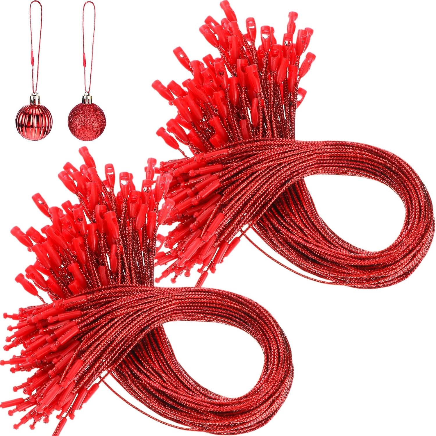 Shappy Ornament Hangers Snap Locking Ropes Hang Tag