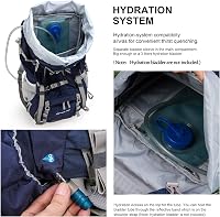 MOUNTAINTOP 70L Trekking Hátizsák Esővédővel Férfi Női Túrázáshoz Kempingezéshez 5