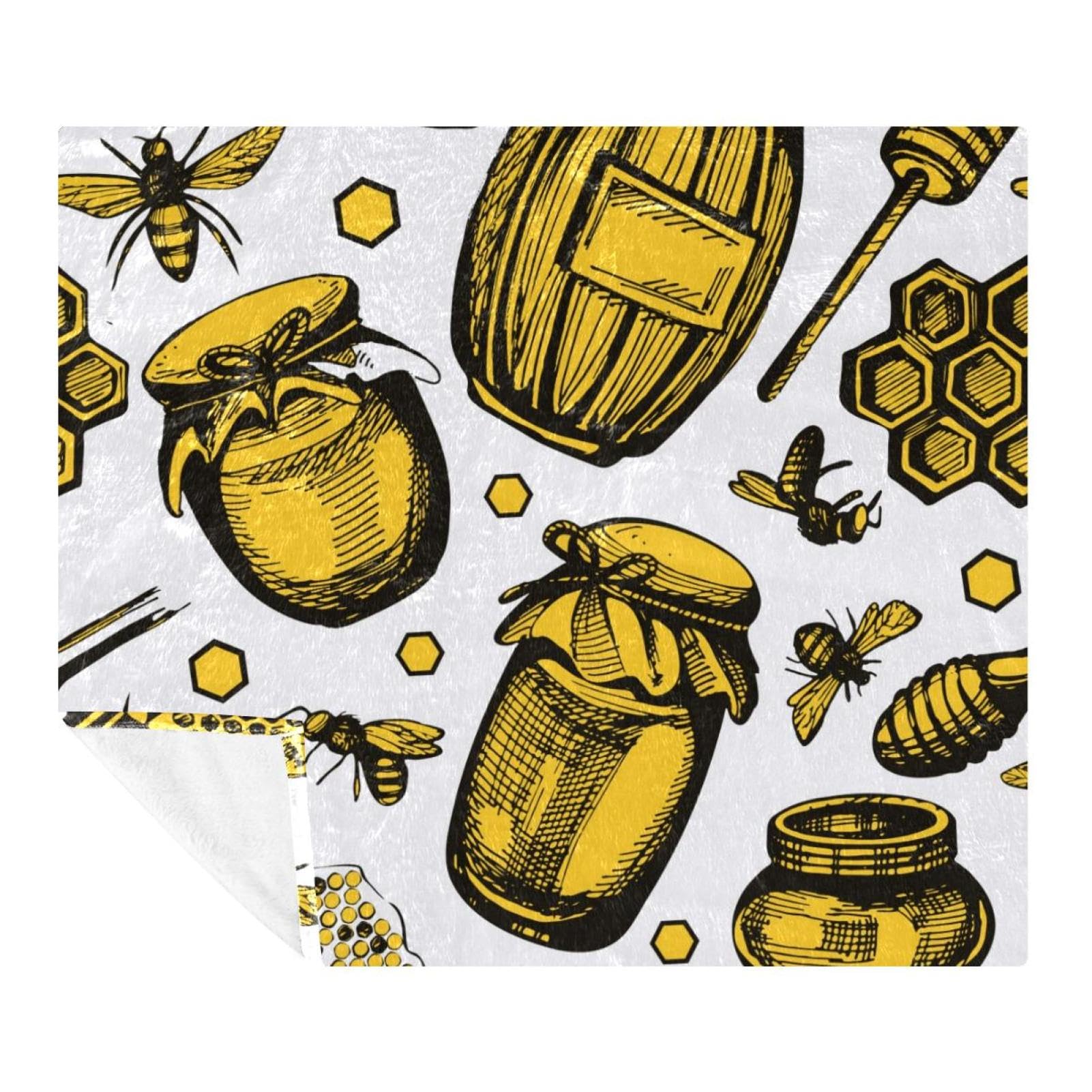 Couverture microfibre jaune 150x200 plaid lit et canapé