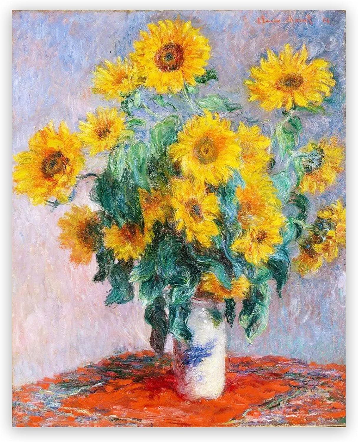 Wall Art Sunflowers Poster Claude Prints
