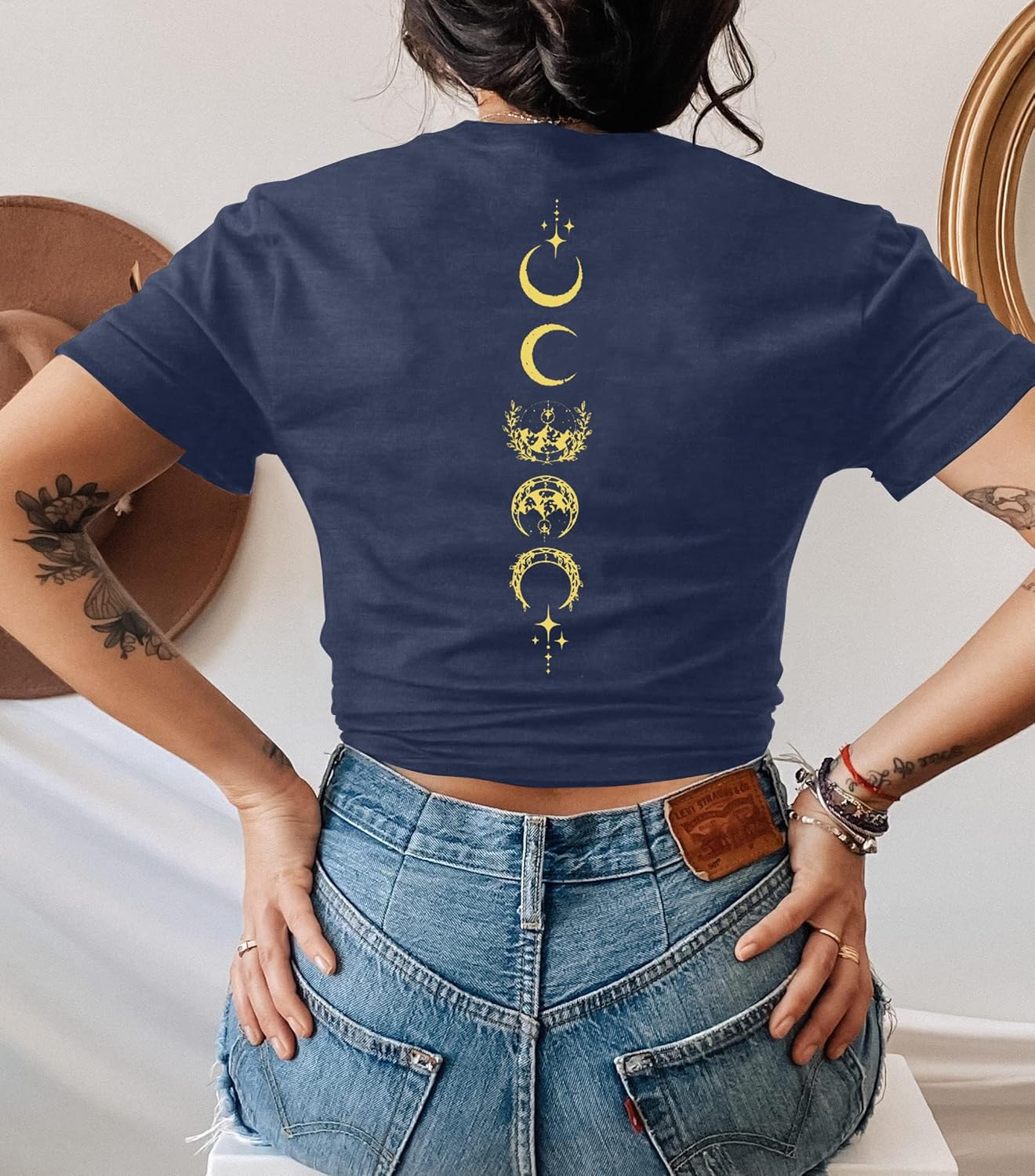 Acotar Velaris Shirt Women City of Starlight Shirt Vintage Stars Graphic Tee Funny Letter Printed Short Sleeve Tops - Image 3