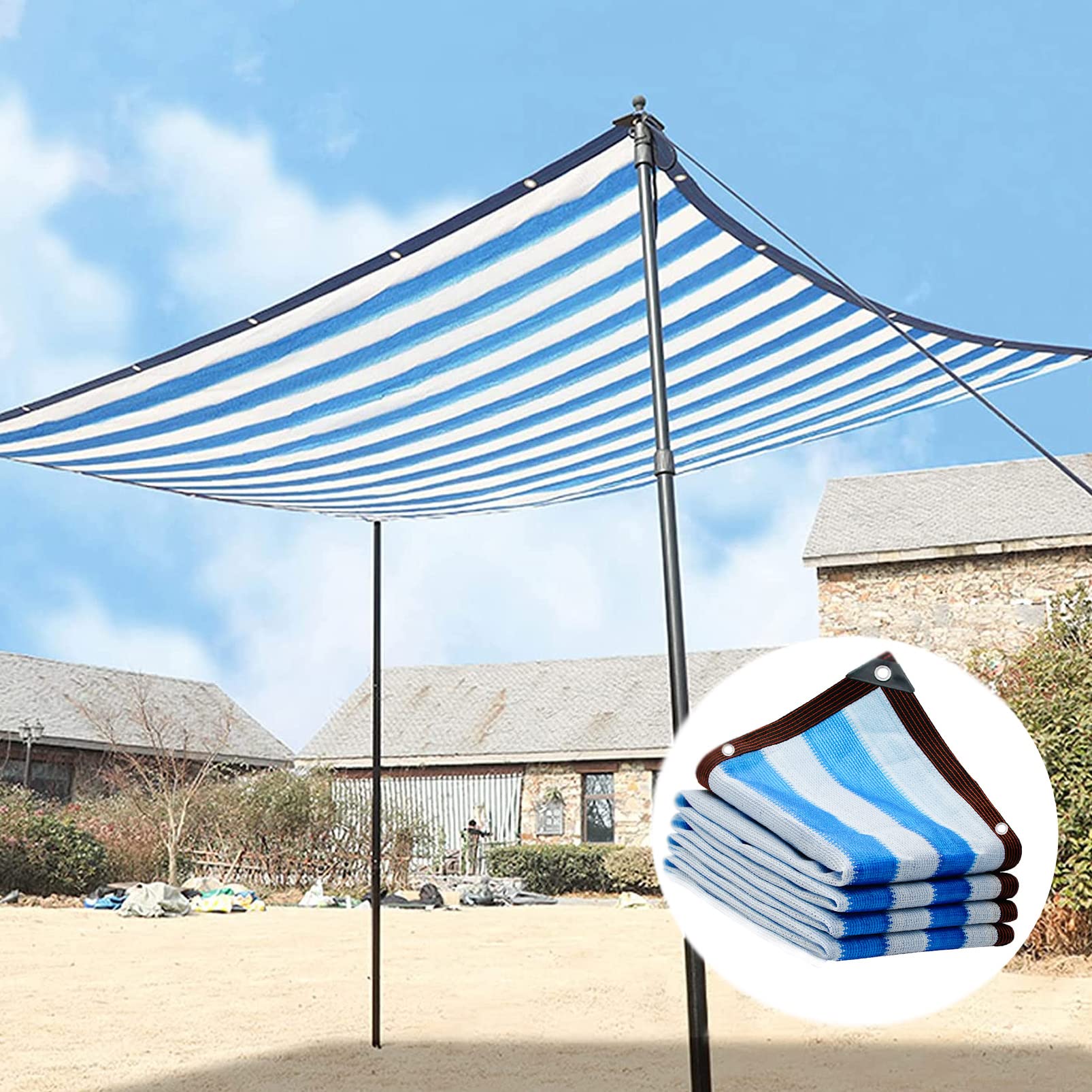 Red de sombra para jardín y patio con malla transpirable bloqueador solar de varios tamaños