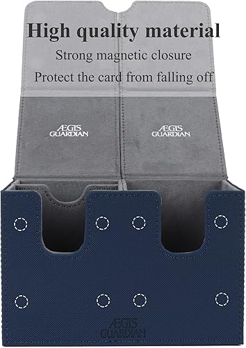 Miniatura 3 de AEGIS GUARDIAN - Caja de cartas con bandeja de dados para cartas MTG, caja de cubierta de comandante con capacidad para más de 150 tarjetas, caja de