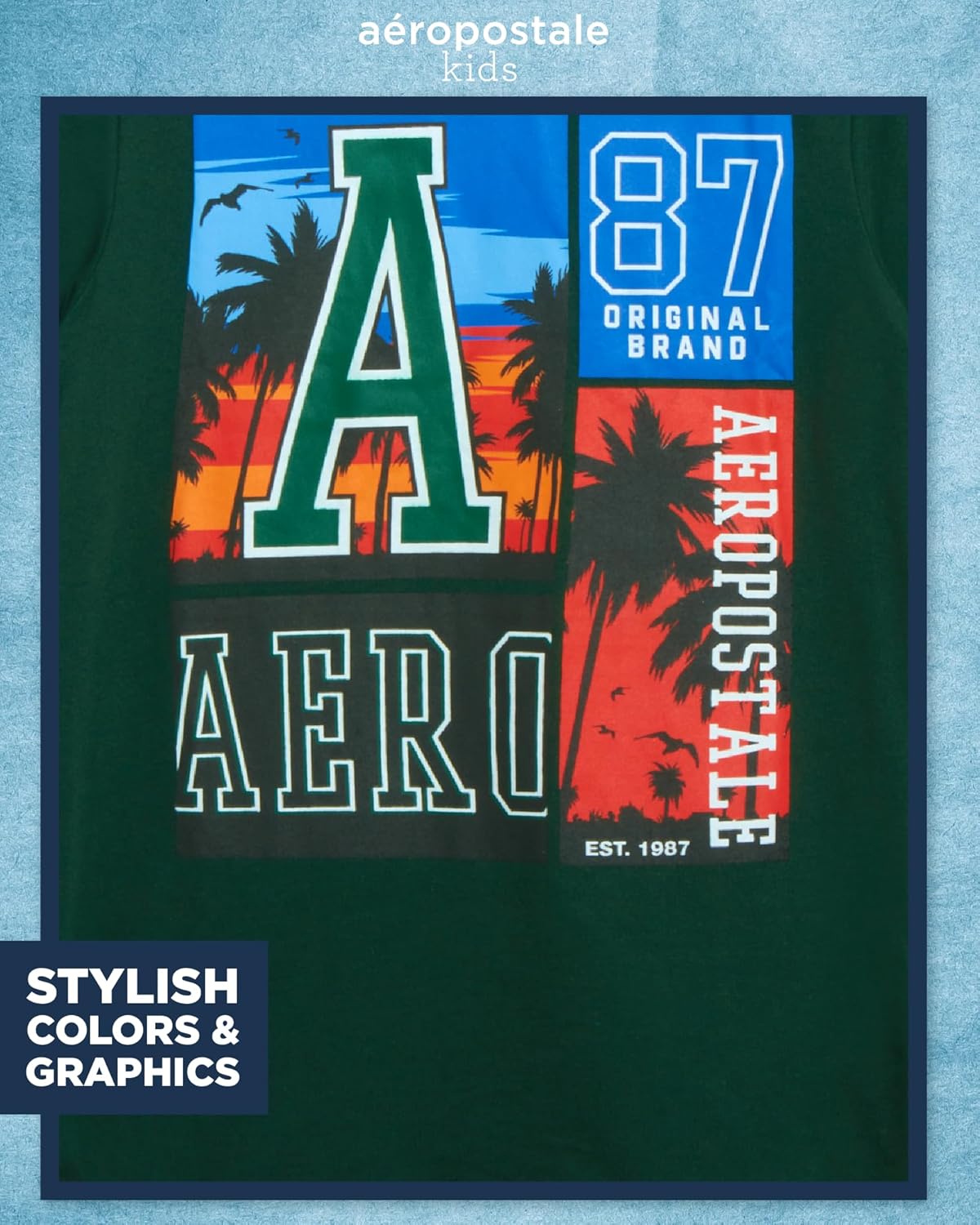AEROPOSTALE Boys Graphic Tee - Short Sleeve Crew Neck Jersey Pullover Graphic Tees for Boys Youth Kids Tshirt (Sizes: 8-16) - Image 3