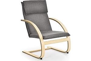 Bentwood Chair with Stable Curved Leg and Arm