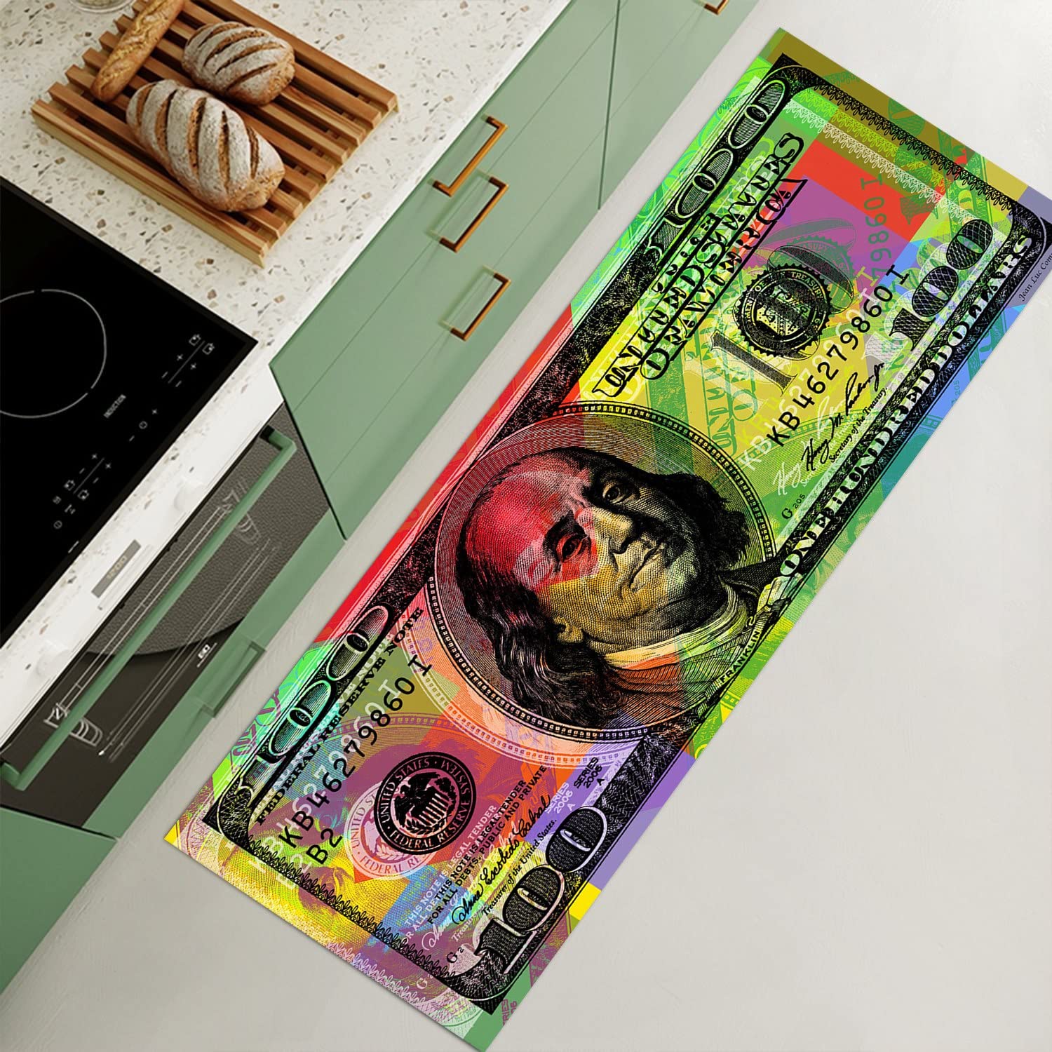 JUST BREATHE Abstract Cash Runner Rug