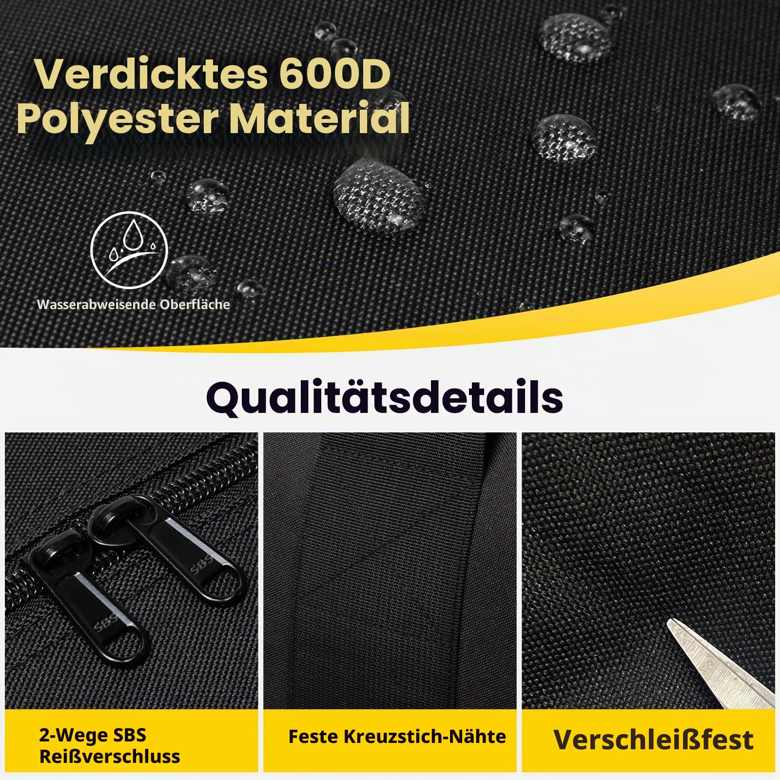 Vorspack Extra Große Reisetasche für Herren Damen - 100L Leichte Faltbare Reisetasche Wasserdicht Reisetaschen Aufbewahrungstasche für Reisen Weekender Camping Übernachtung - Schwarz