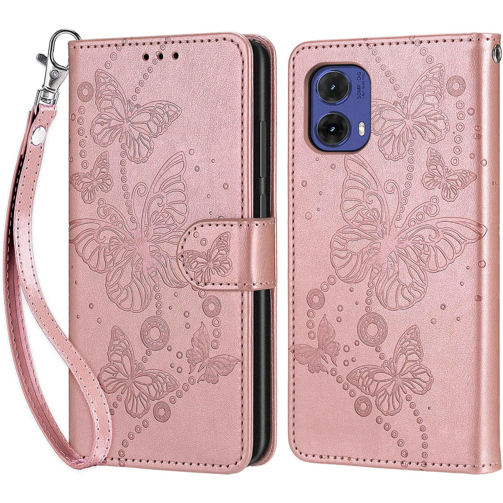 Custodia A Portafoglio In Pelle Premium Per Motorola Moto G85 5G Con Protettore In Vetro Temperato, Supporto E Slot Per Carte - 2