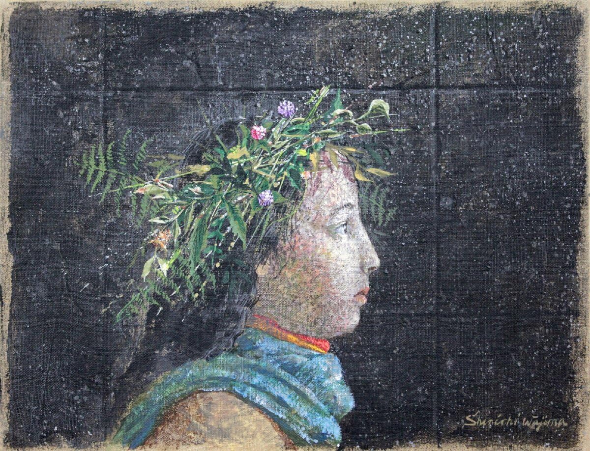 輪島進一『少女』油彩画【真作保証】 絵画 輪島進一『少女』油彩画【真作保証】 絵画 - メルカリ