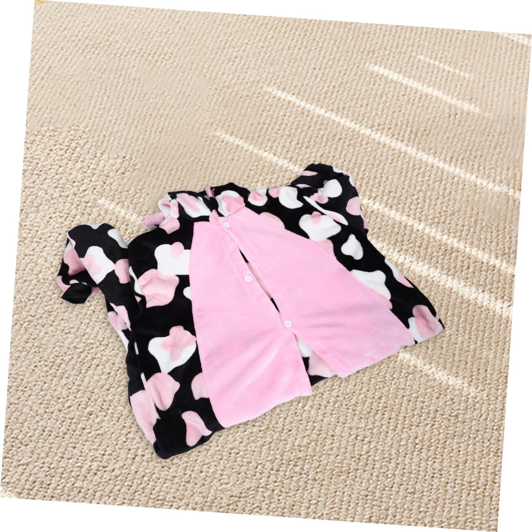 CALLARON Pigiama Onesie in Pile con e Rosa Spesso Unisex per Donna e Costume per Halloween
