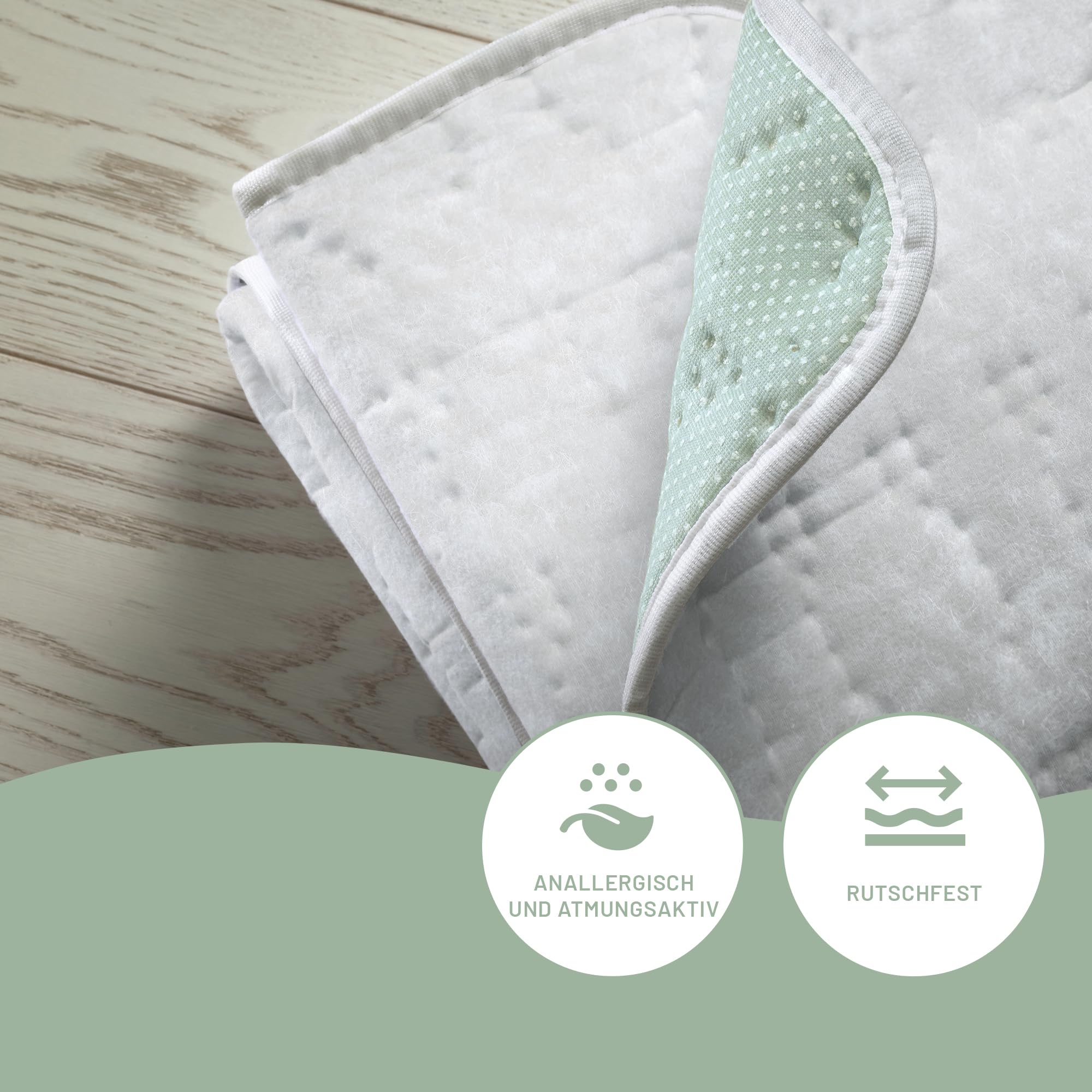 Imetec Adapto Recreo | Wärmeunterbett 150 x 80 cm, Schnellheizung, Konstante und individuelle Temperatur, Hypoallergenes, gestepptes, waschbares Gewebe, Made in Italy, Steuerung mit 6 Temperaturen