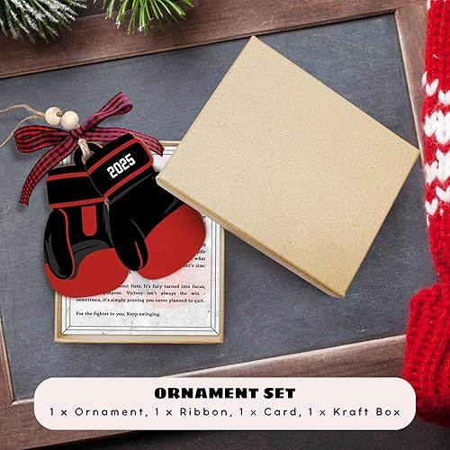 Miniatura 4 de MAPDTWO Adorno de boxeo, adornos de guantes de boxeo, adornos de guantes de boxeo, regalos deportivos para hombres, mujeres, niños adolescentes,