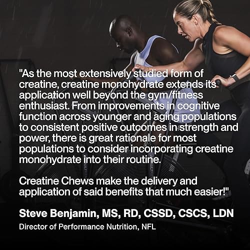 Miniatura 9 de Momentous Masticables de creatina, monohidrato de creatina de creapura, apoya la fuerza, el músculo magro y la recuperación para hombres y mujeres,