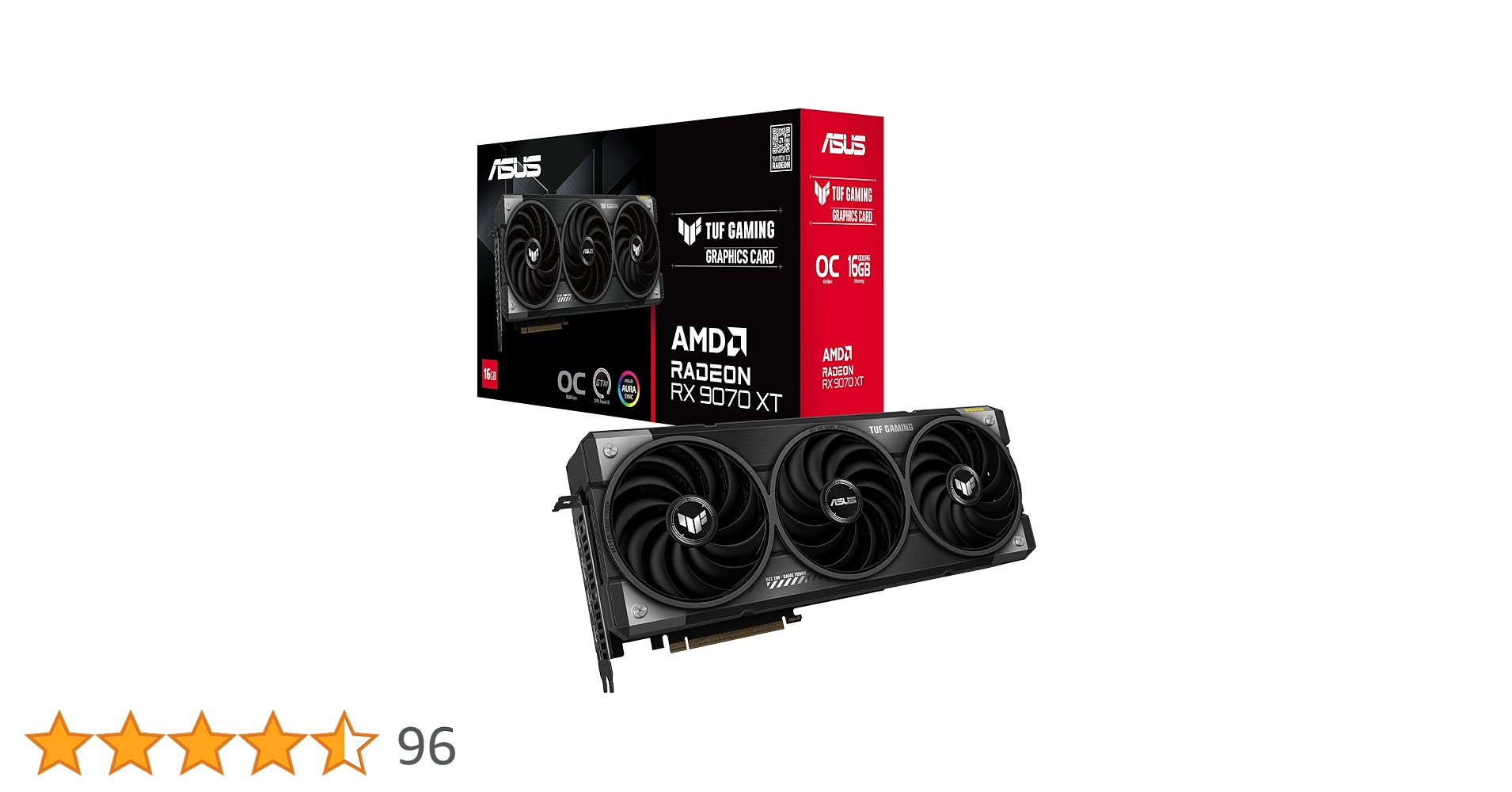 Amazon | ASUS TUF Gaming Radeon RX 9070 XT OC Edition 16GB