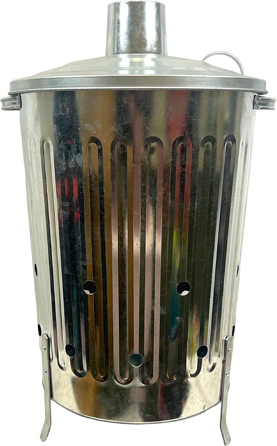 OptiProducts 60 Litre 60L Large Galvanised Metal Incinerator Recycle Garden Rubbish Fire Burning