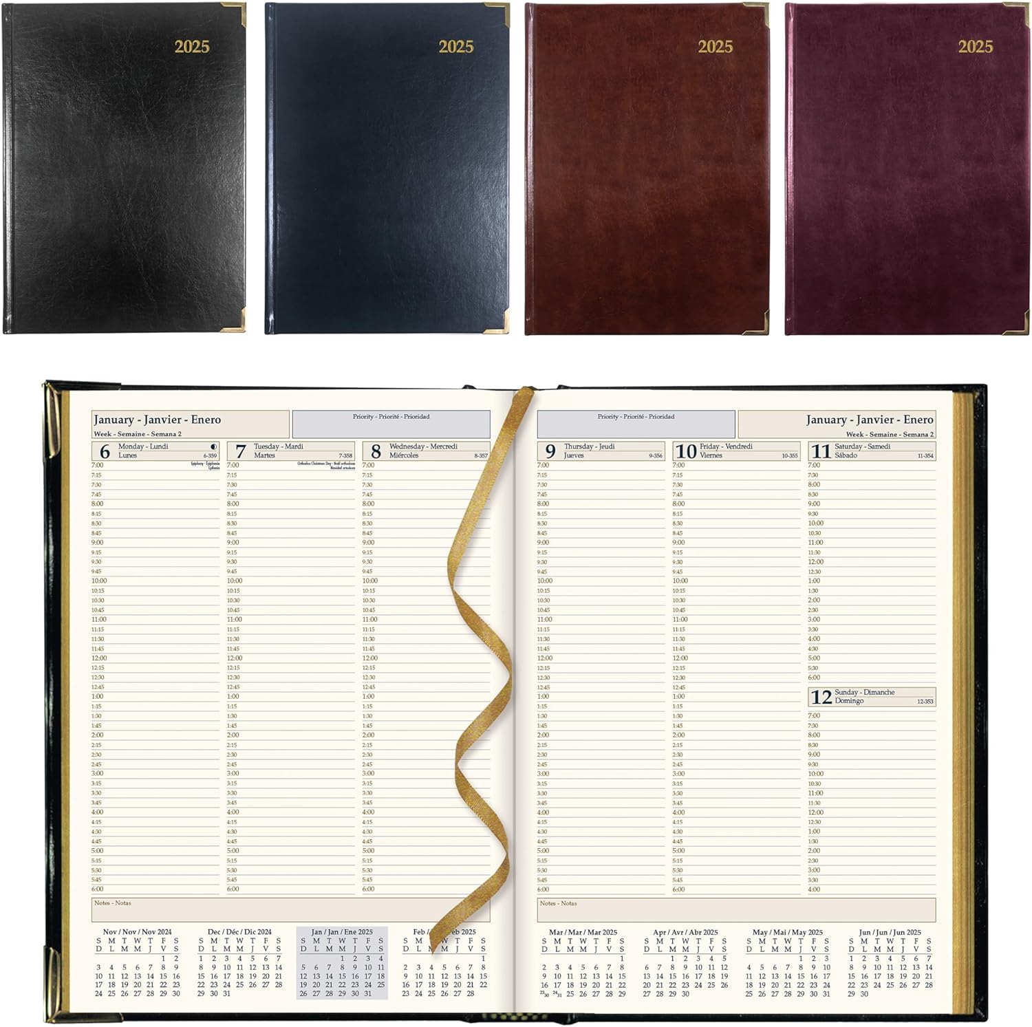 Brownline® 2025 Executive Weekly Planner Appointment Book 12 Months