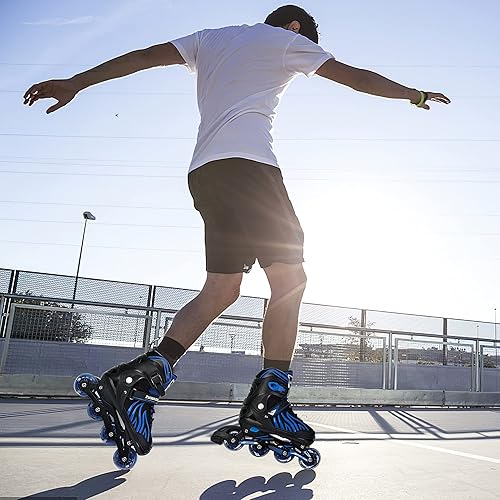 Miniatura 7 de Zuwaos Boys Kids Adjustable Inline Skates, Girls Inline Skates for Kids, Beginner Roller Skates for Girls Men and Ladies Outdoor