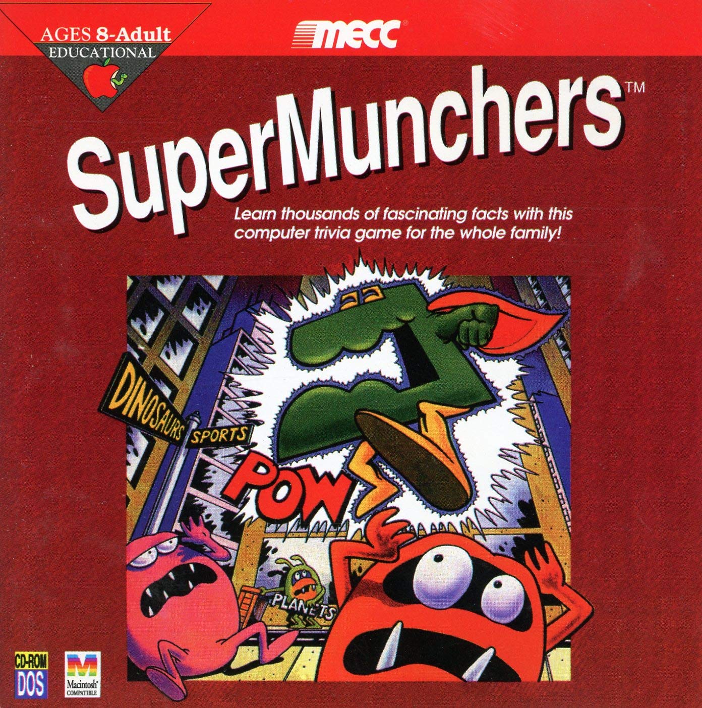SuperMunchers CD-ROM for Mac or PC (1996) Trivia