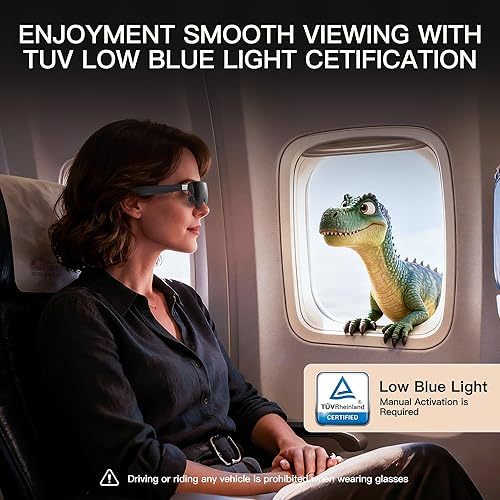 Miniatura 7 de AiRA XR/AR Glasses with 160" 45°FOV 120Hz 5000 Nits, Myopia Adjust, Ultra-Wide Resolution Video Display Glasses for iPhone 17/16/15, Steam Deck,