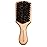 GranNaturals Soft Boar Bristle Slick Back Hair Brush - Hairbrush for Smoothing, Fades, Beards, 360 Waves to Style, Polish, & Lay Down Hair to Create a Sleek Ponytail Bun Hairstyle for Women & Men