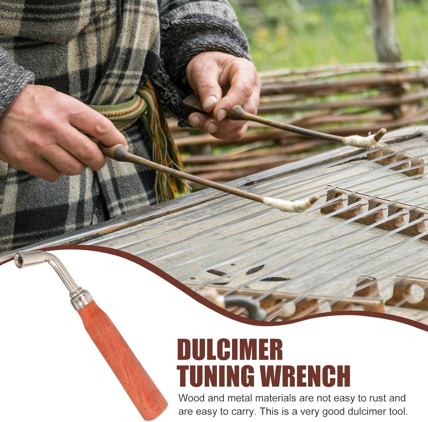 Handheld Dulcimer Wrench Tool Octagonal Tuning Spanner for Dulcimer Accessories Compact and Durable Design Lightweight and Portable Music Tuning Instrument