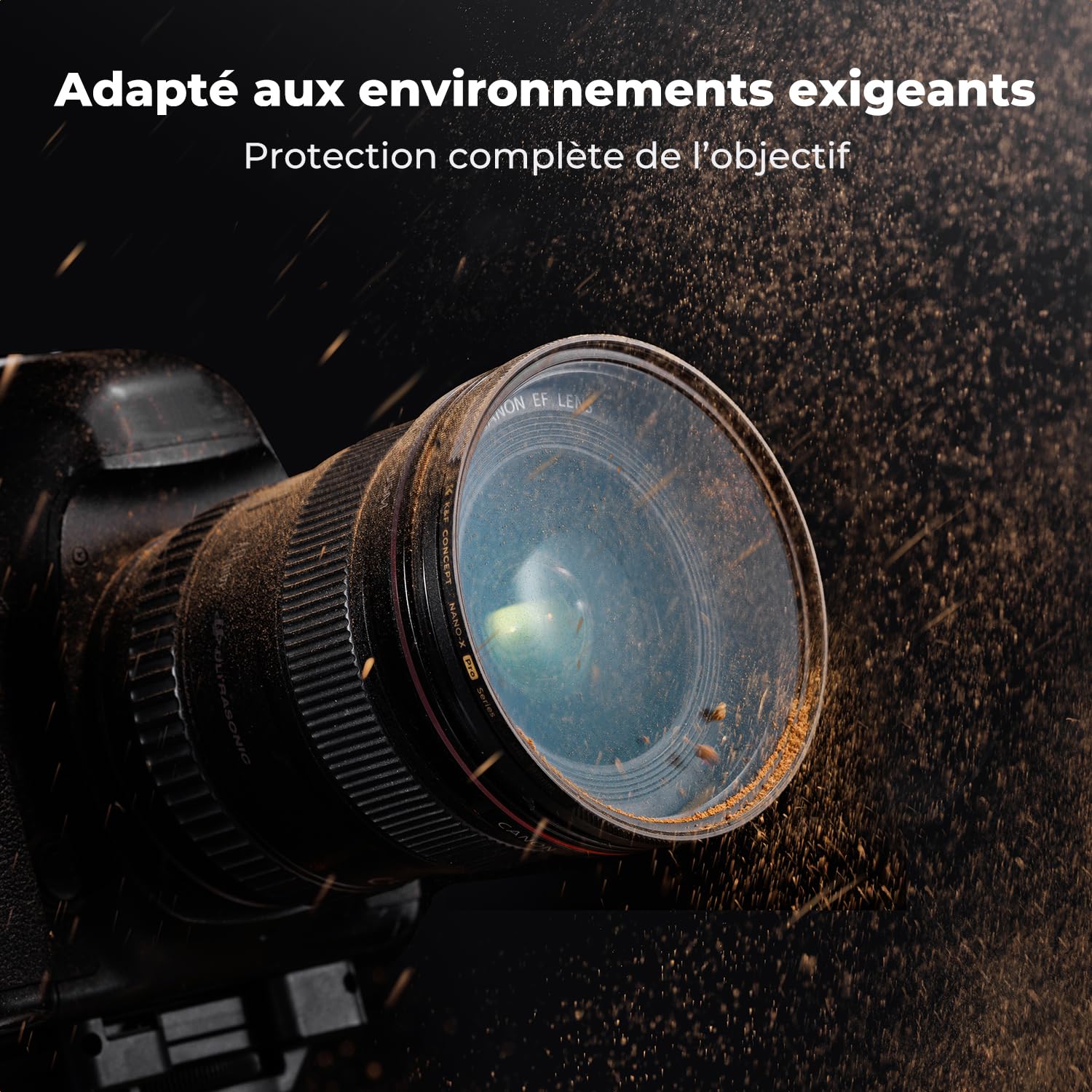 K&F CONCEPT 77mm Filtre Black Diffusion 1/4 Mist en Cuivre Nano-X Pro Série