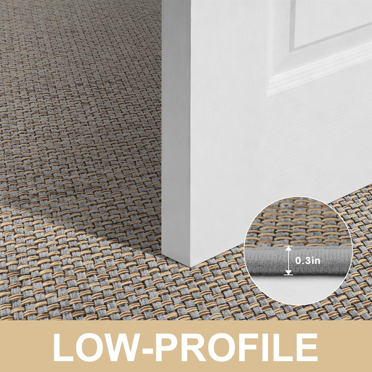 LEKEEPGO Door Mat Indoor Entrance 24"x36", Ultra Thin Indoor Door mat, Absorbent Washable Entryway Doormats, Low-Profile Dirt Trapper Doormat Entry Inside Door Mats Front Floor Mats, Grey