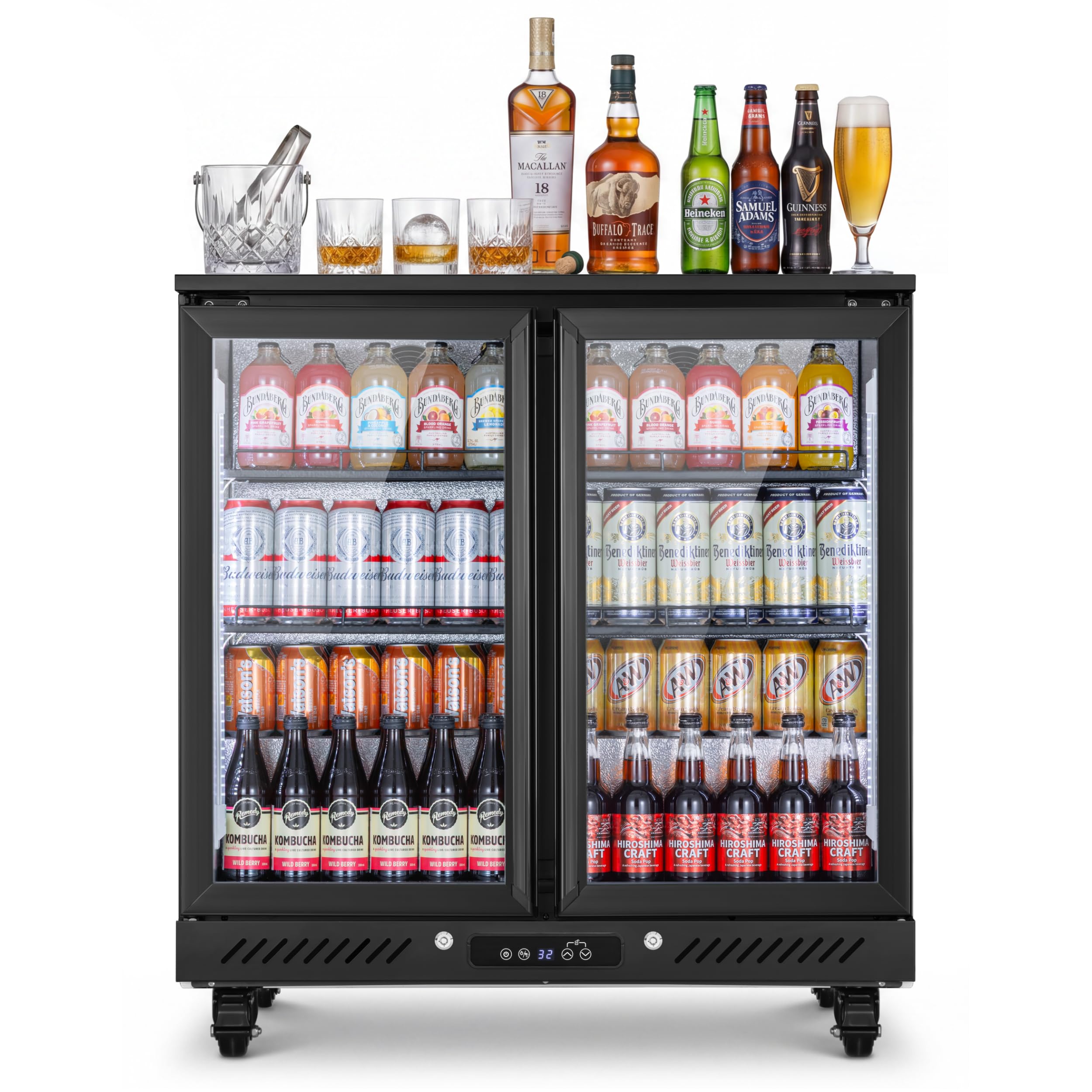 Yeego 7.4 Cu.Ft Back Bar Cooler,Commercial Beverage Refrigerator for Store