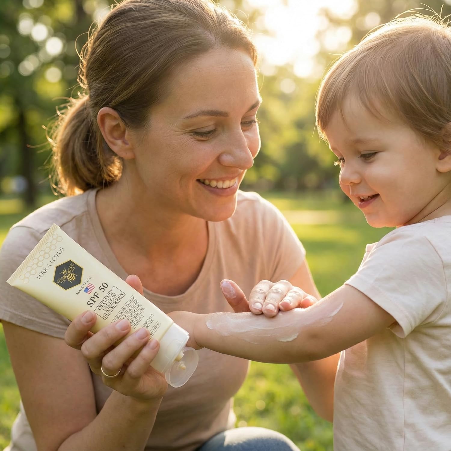 Organic Tallow Sunscreen - 50 SPF - For Face and Body - With 100% Grass-Fed Tallow and Non-Nano Zinc Oxide Reef Safe - (5 Oz) - Image 2