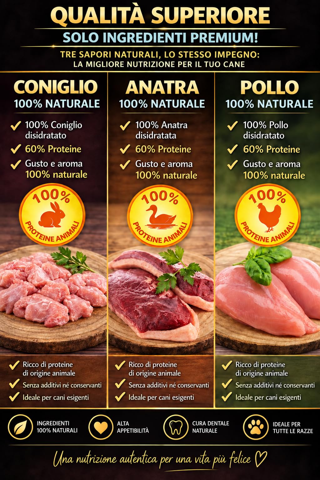 Pack Biscotti con Anatra, Bastoncini Bicolori con Pollo e Coniglio, 1,5 kg