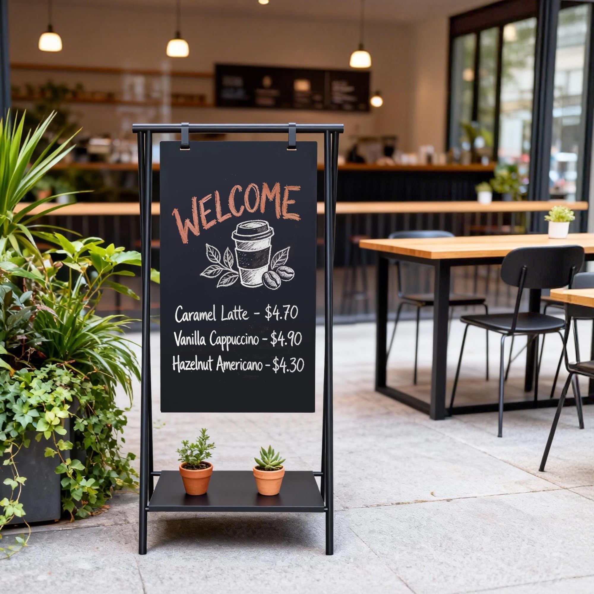 Amazon.com : SELEAD Metal A-Frame Chalkboard No Assembly Required