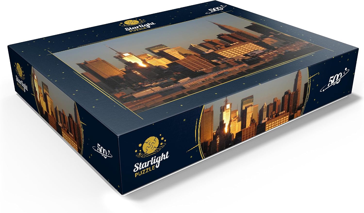 MyPuzzle View Over Hudson On Manhattan, New York City, New York, USA - Premium 500 Piece Jigsaw Puzzle for Adults