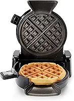 Oster 2110002 Máquina de waffle vertical DiamondForce, tamanho único, metálico escuro