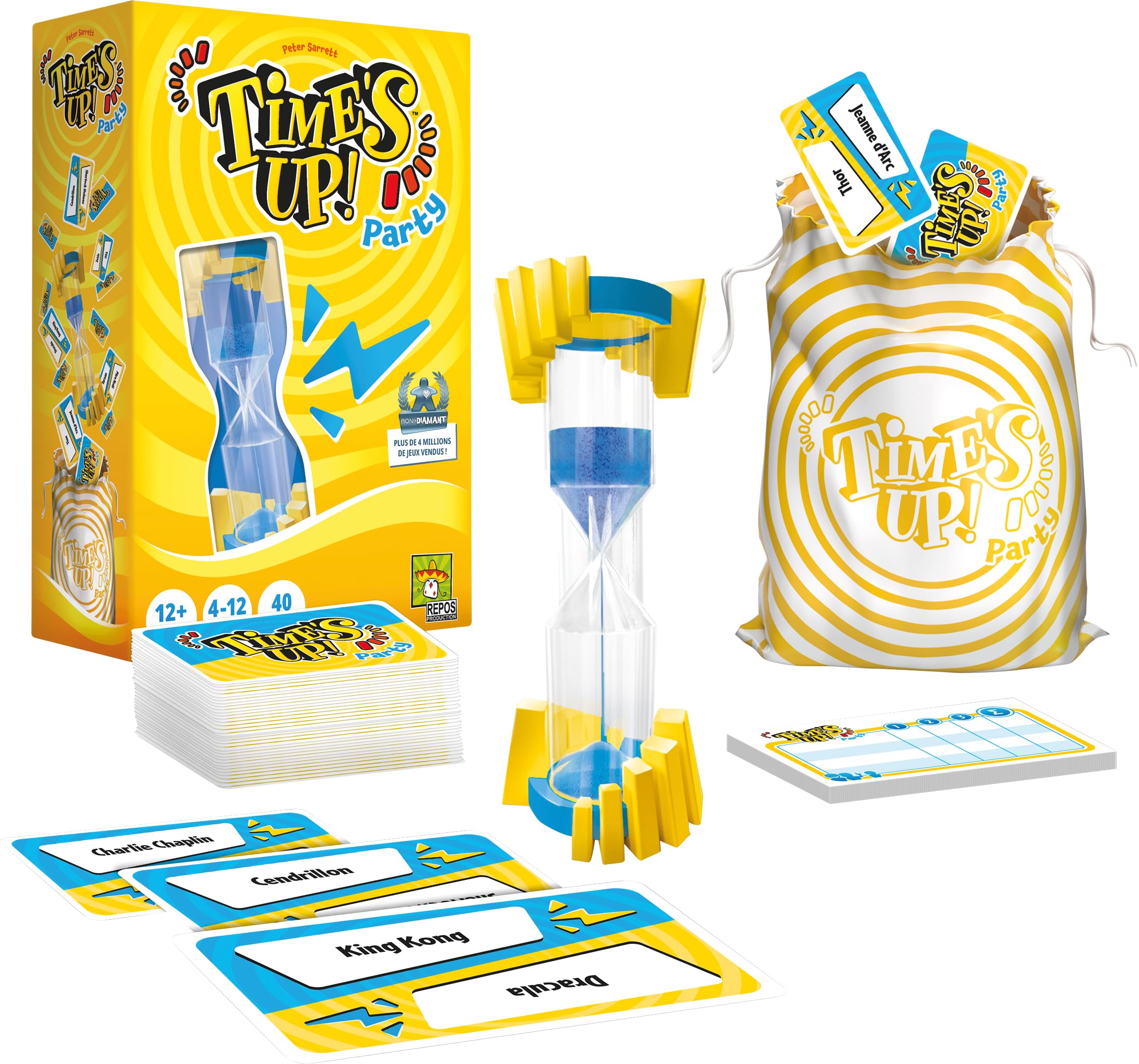 Asmodee-Riposo Production-Time's Up Party  Con Clessidra Gigante Giochi Da 206021877389