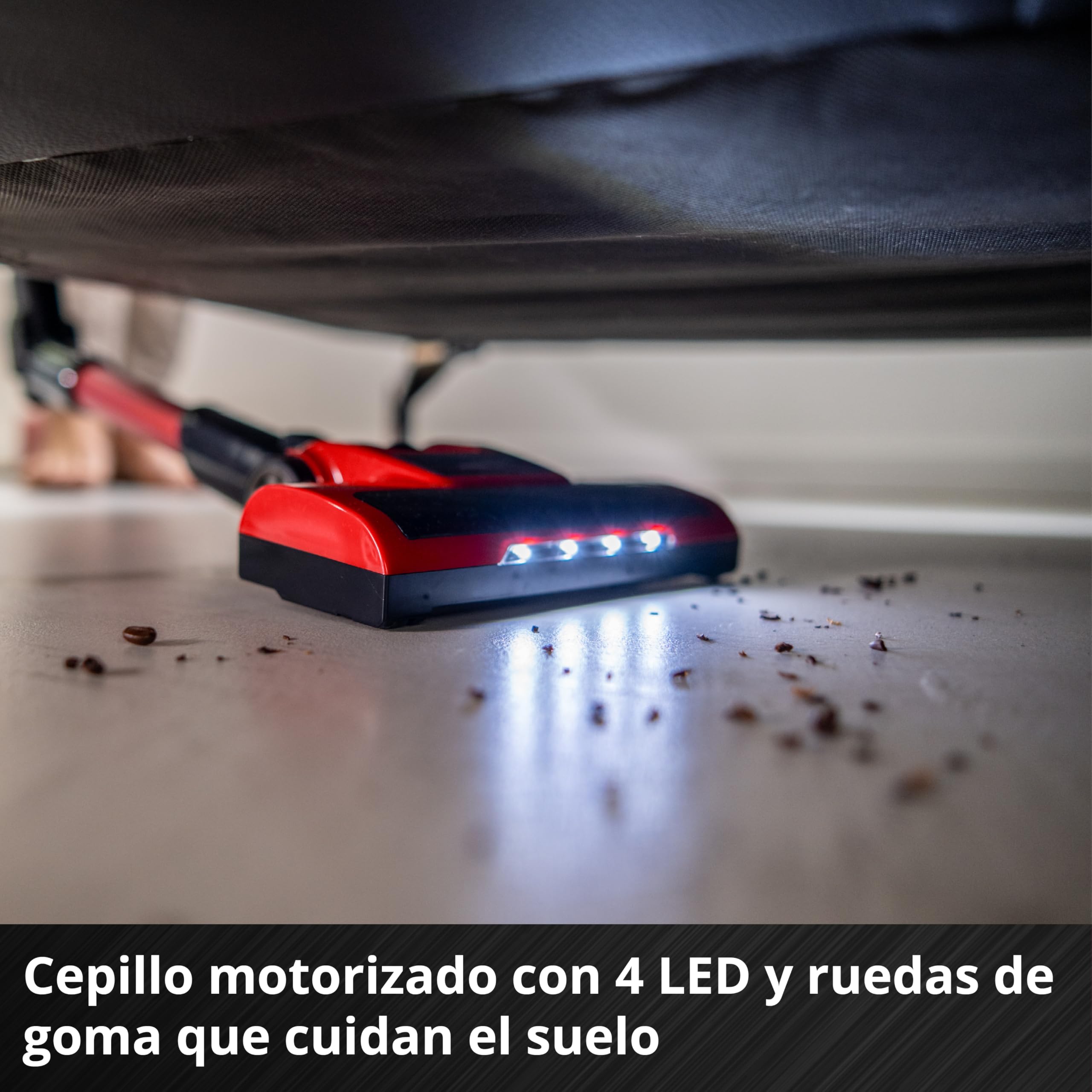 Einhell Aspirador de Mango con batería TE-SV 18 Li-FLX-Solo | PXC | 18 V | sin bolsa | ciclónico | 2 modos aspiración | tubo articulado | sistema de filtro triple | sin batería