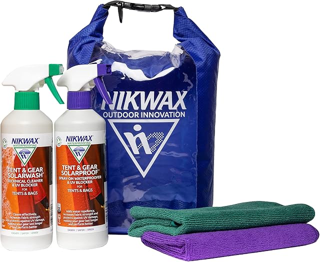 Nikwax Camping Care Kit  cleaning, waterproofing and UV protection for tents and outdoor gear