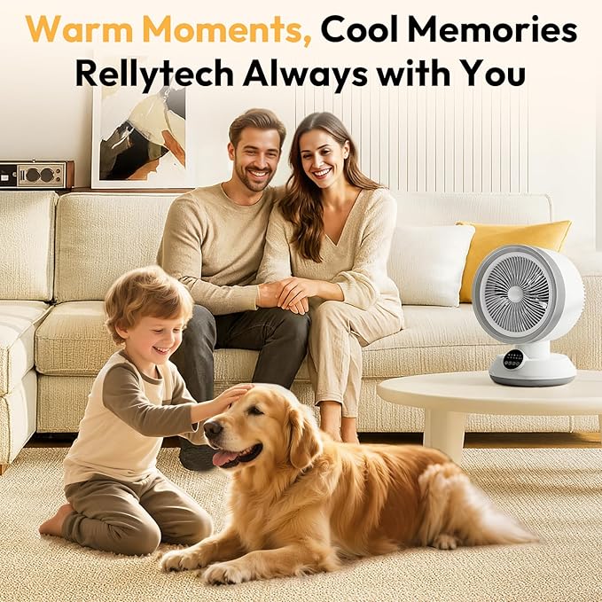 Calefactor Eléctrico Portátil Convector 1500W 120V con Ventilador y Oscilación miniatura 8