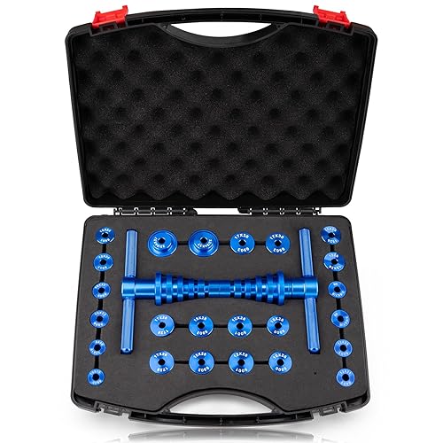 Devvicoo 25PCS Bicycle Bearing Press Kit for Wheel Hub, Soft Tail Frame Pivot Point Installation with Bushing Tool