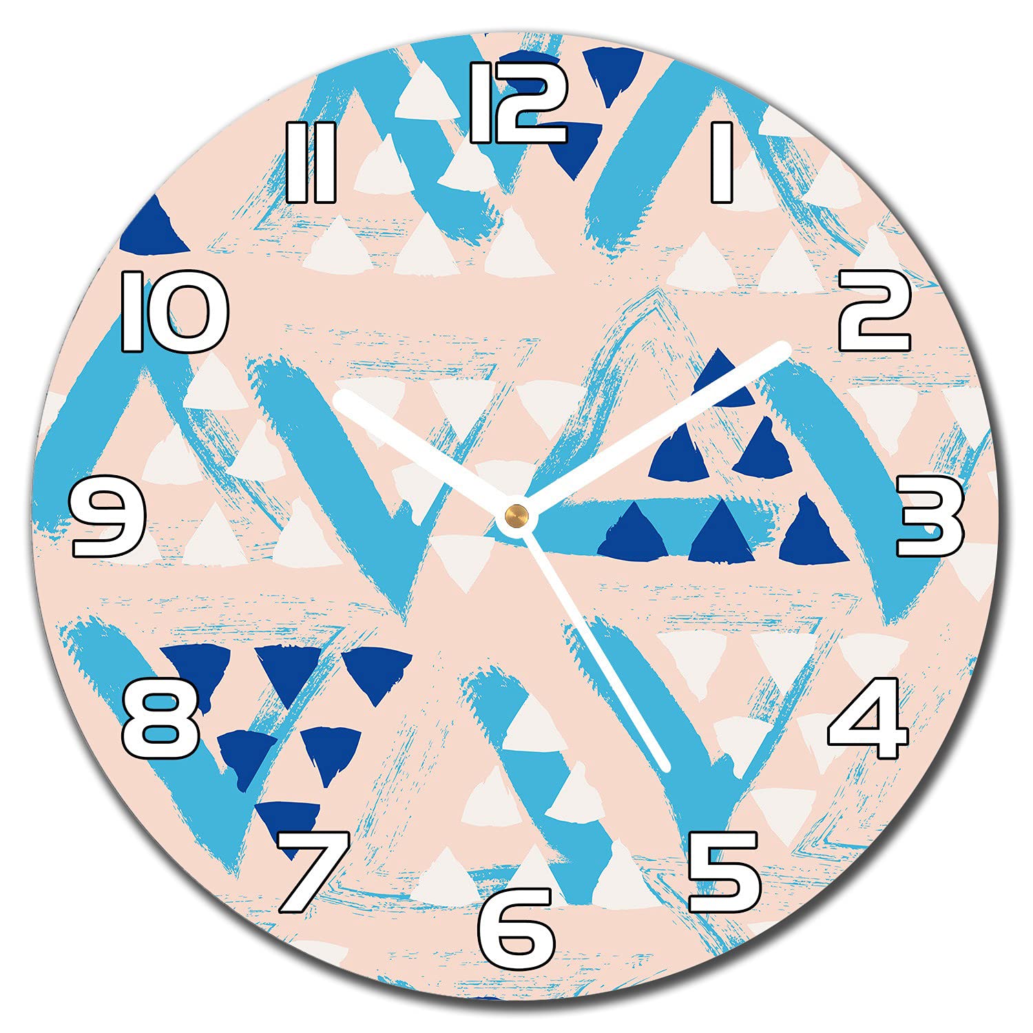 Horloge en verre moderne de 30 cm pour sublimer la décoration murale de votre salon