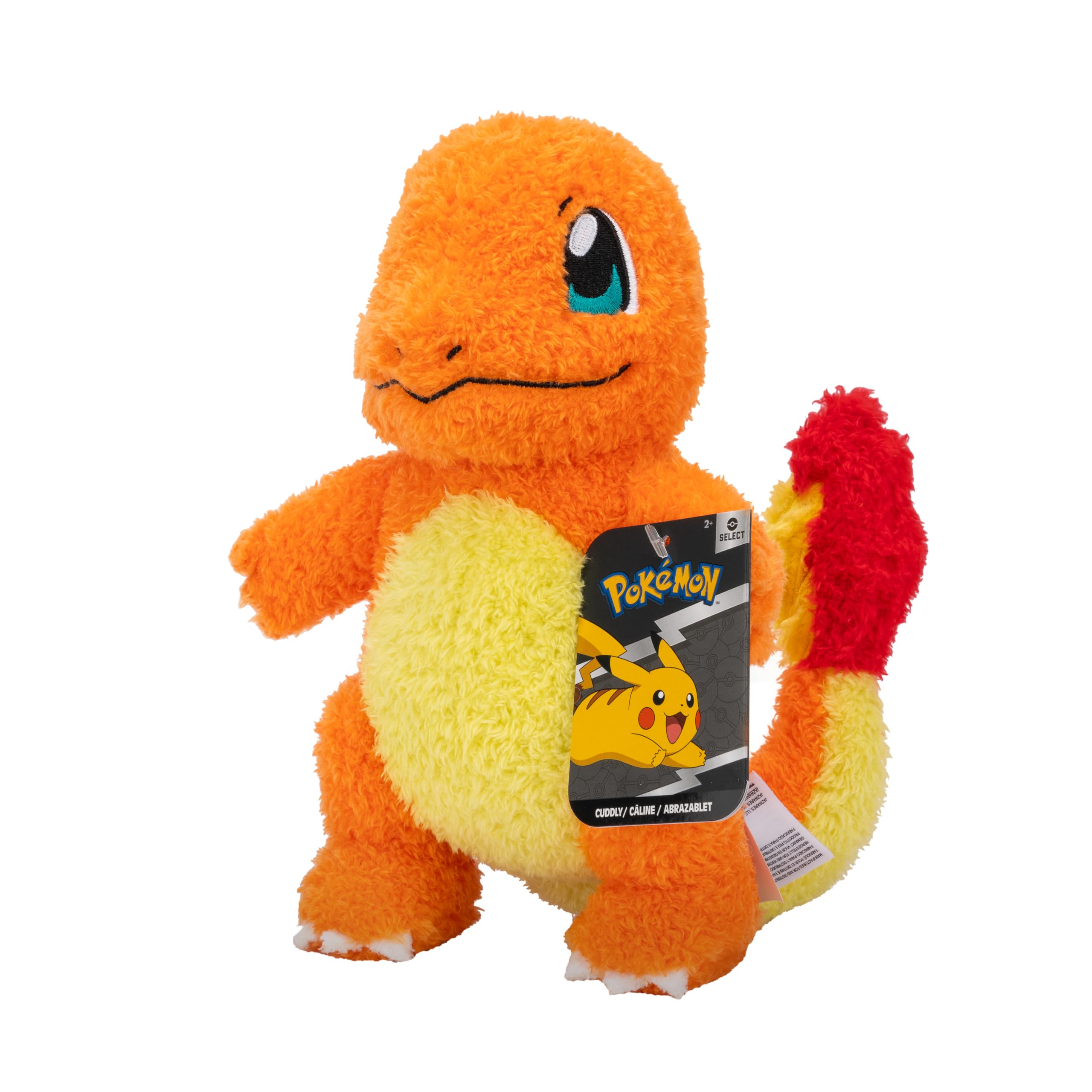 Pokémon Select Kanto 20 cm Cuddly Charmander Plush - Orange - Official Pokemon stuffed toy for children 2+.