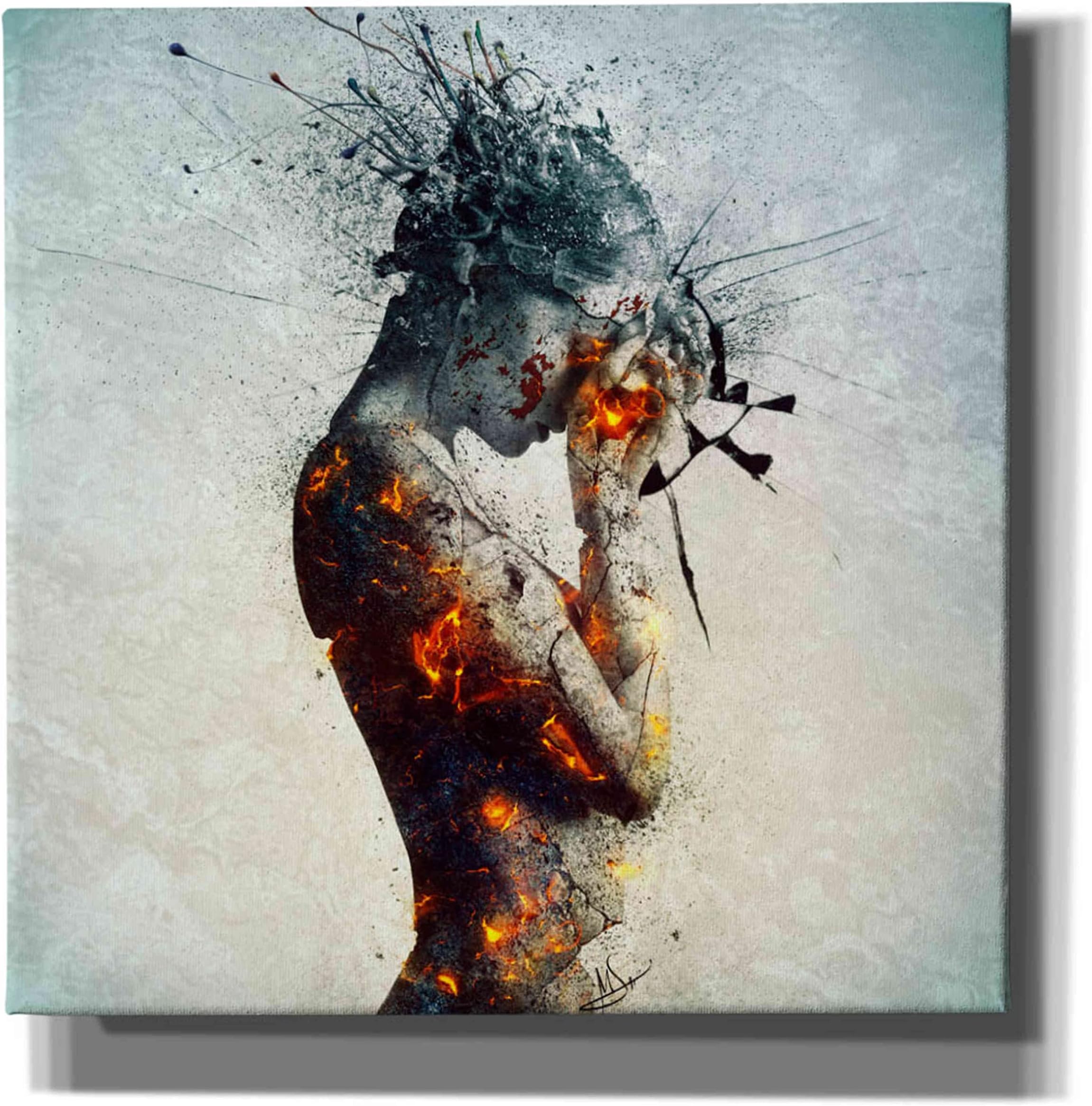 Deliberation' by Mario Sanchez Nevado, Canvas Wall Art, 12"x12"