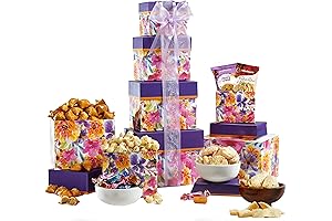 Broadway Basketeers Premium 4-Box Chocolate Food Basket - Christmas Gift