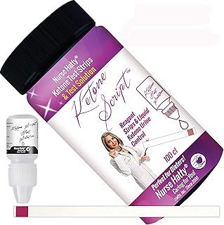 Nurse Hatty - Test The Accuracy of Keto Strips - 100ct. Ketone Strips + Liquid Ketone Test Solution Control - Made-in-The-USA - Test, Don't Guess, The Accuracy of Your Strips Before You Test Yourself