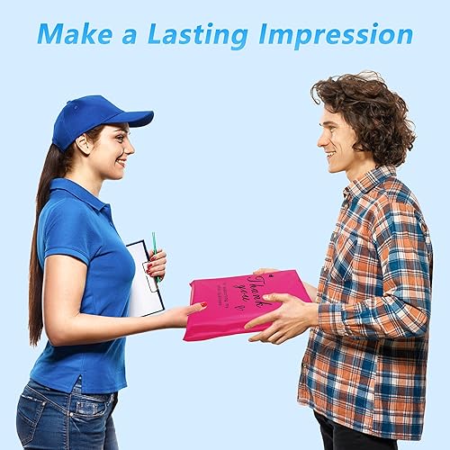 Miniatura 6 de Thank You - Sobres de polietileno de 10 x 13 pulgadas, 100 unidades, bolsas de envío impermeables y resistentes al desgarro para ropa, bolsas de